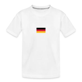 Allemagne drapeau drapeau noir rouge or - T-shirt bio Premium Enfant - blanc - Devant
