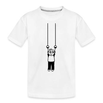 Gymnastique sur les anneaux - T-shirt bio Premium Enfant - blanc - Devant