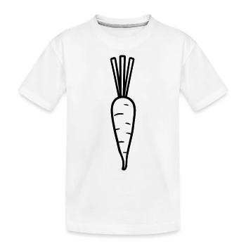 Carrot - Kids' Premium Organic T-Shirt - white - Front