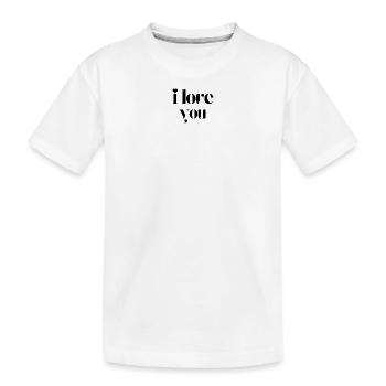 Je t’aime - T-shirt bio Premium Enfant - blanc - Devant