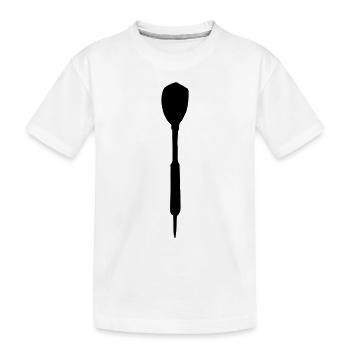 dartpfeil - Kinder Premium Bio T-Shirt - Weiß - Vorne
