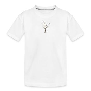Baum - Kinder Premium Bio T-Shirt - Weiß - Vorne