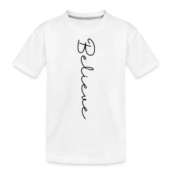 Croire croyant Foi Dire Religion Cadeau - T-shirt bio Premium Enfant - blanc - Devant