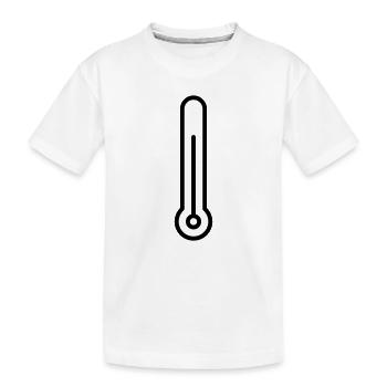 thermometer - Kids' Premium Organic T-Shirt - white - Front