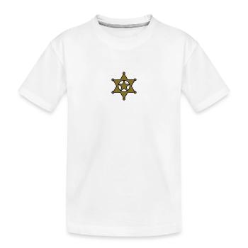 shérif étoile_se6 - T-shirt bio Premium Enfant - blanc - Devant