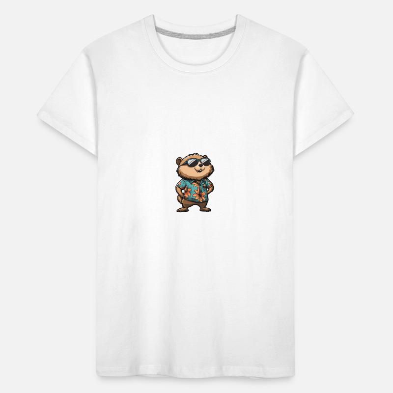 Biber Comic Cool Sommer Kinder Premium Bio T-Shirt
