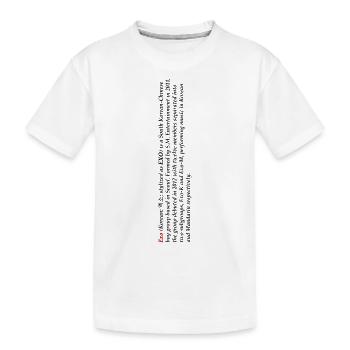 Qui est exo - T-shirt bio Premium Enfant - blanc - Devant