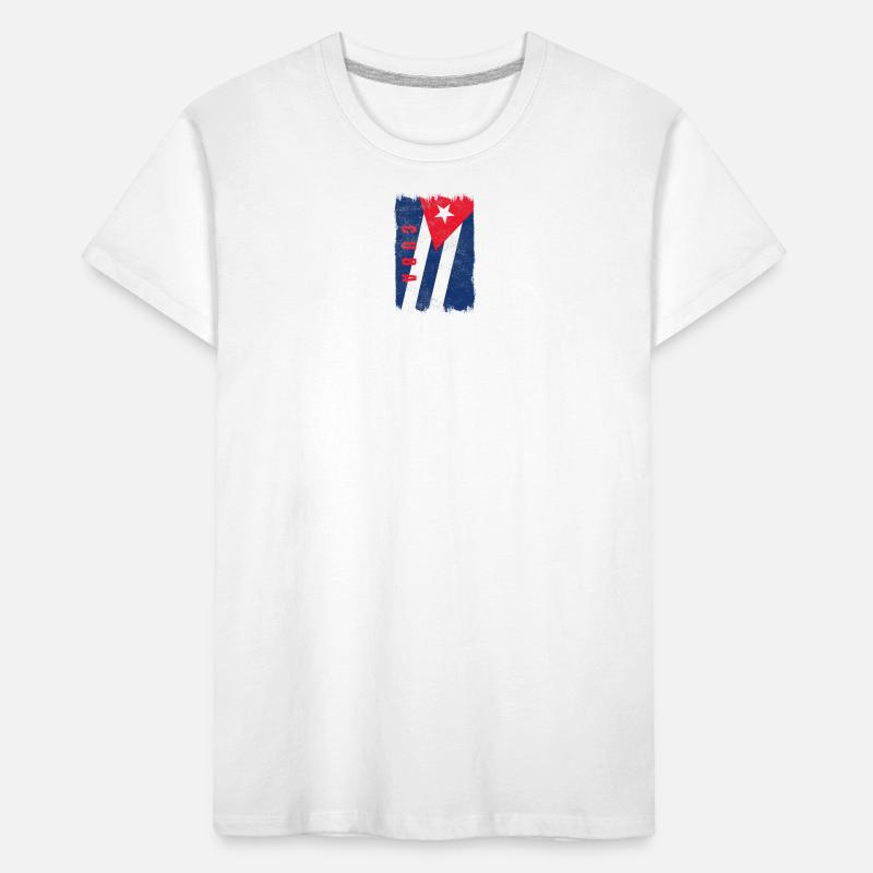 Drapeau de Cuba T-shirt bio Premium Enfant