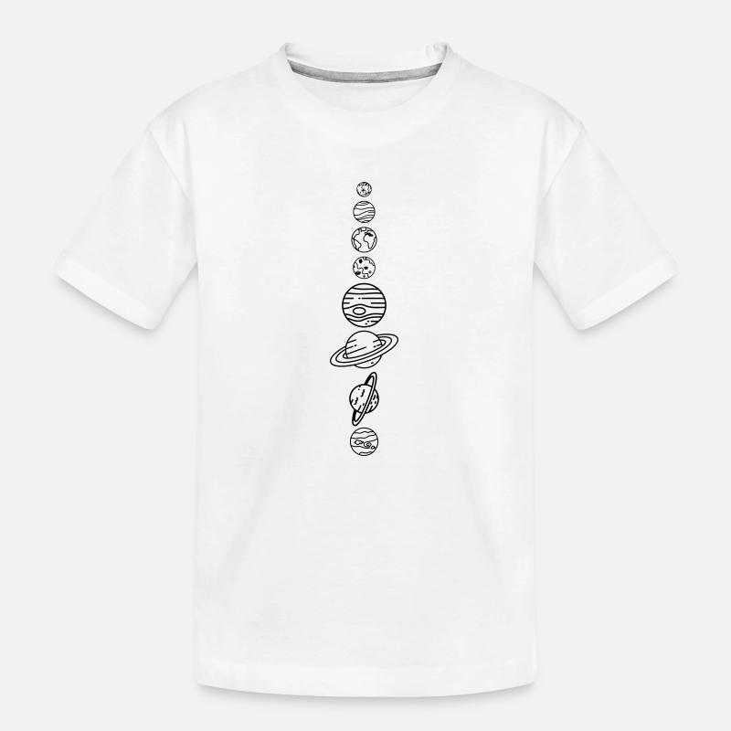 Solar System Planets – Solar System Space - Kids' Premium Organic T-Shirt - white