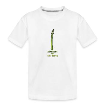 aspargus du mois, aspargus, asperges - T-shirt bio Premium Enfant - blanc - Devant