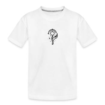 Signe de Guérison Magique Line Art - noir - T-shirt bio Premium Enfant - blanc - Devant