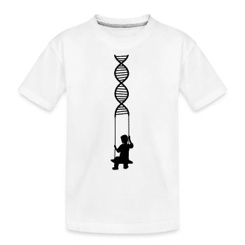 rock adn gene dns recherche biologie apprentissage ge - T-shirt bio Premium Enfant - blanc - Devant