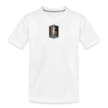 Retro badge, Toulouse France is my hometown - Kids' Premium Organic T-Shirt - white - Front