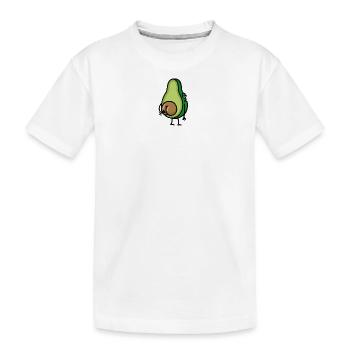 Lustig Avocado Hintern Arsch kratzen Geschenkidee - Kinder Premium Bio T-Shirt - Weiß - Vorne