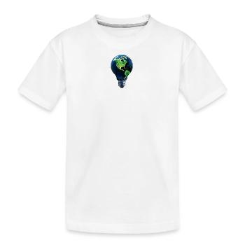Monde des ampoules - T-shirt bio Premium Enfant - blanc - Devant
