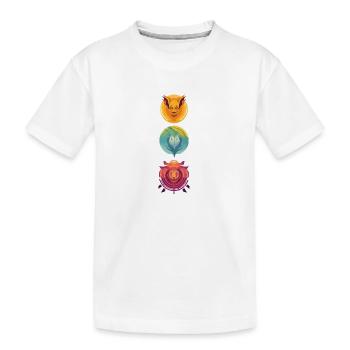 Zeichen Fabelwesen - Kinder Premium Bio T-Shirt - Weiß - Vorne