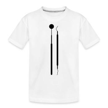Zahnarzt - Kinder Premium Bio T-Shirt - Weiß - Vorne