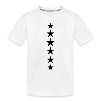 stars - Kids' Premium Organic T-Shirt - white - Front
