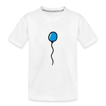Luftballon - Kinder Premium Bio T-Shirt - Weiß - Vorne