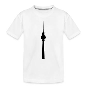fernsehturm_2 - Kids' Premium Organic T-Shirt - white - Front