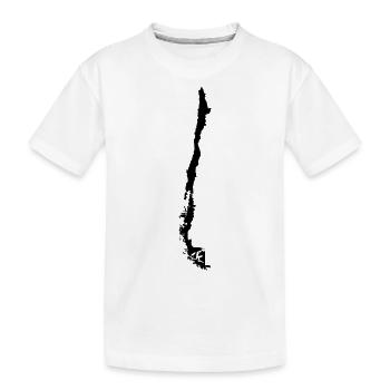 Chile - Kinder Premium Bio T-Shirt - Weiß - Vorne