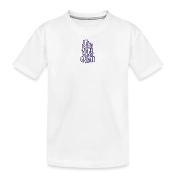 Ich feiere mich Ohne Grund - Kinder Premium Bio T-Shirt - Weiß - Vorne