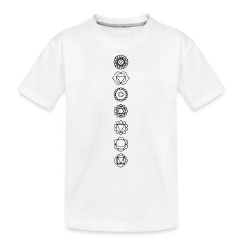 Chakras - T-shirt bio Premium Enfant - blanc - Devant