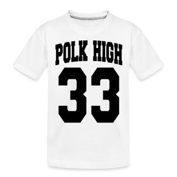 Geek Humor - POLK HIGH (Vector 1c) - Kinder Premium Bio T-Shirt - Weiß - Vorne