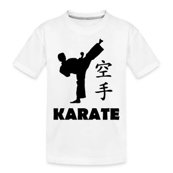 karate - T-shirt bio Premium Enfant - blanc - Devant