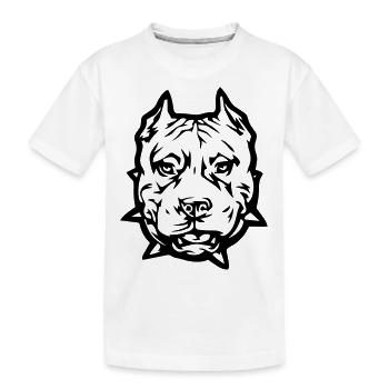 pitbull_1 - T-shirt bio Premium Enfant - blanc - Devant