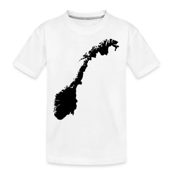 Norwegen - Kinder Premium Bio T-Shirt - Weiß - Vorne