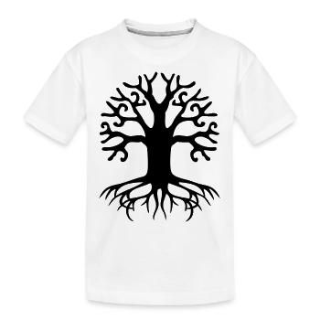 arbre de vie symbole celtique tattoo vintage - T-shirt bio Premium Enfant - blanc - Devant