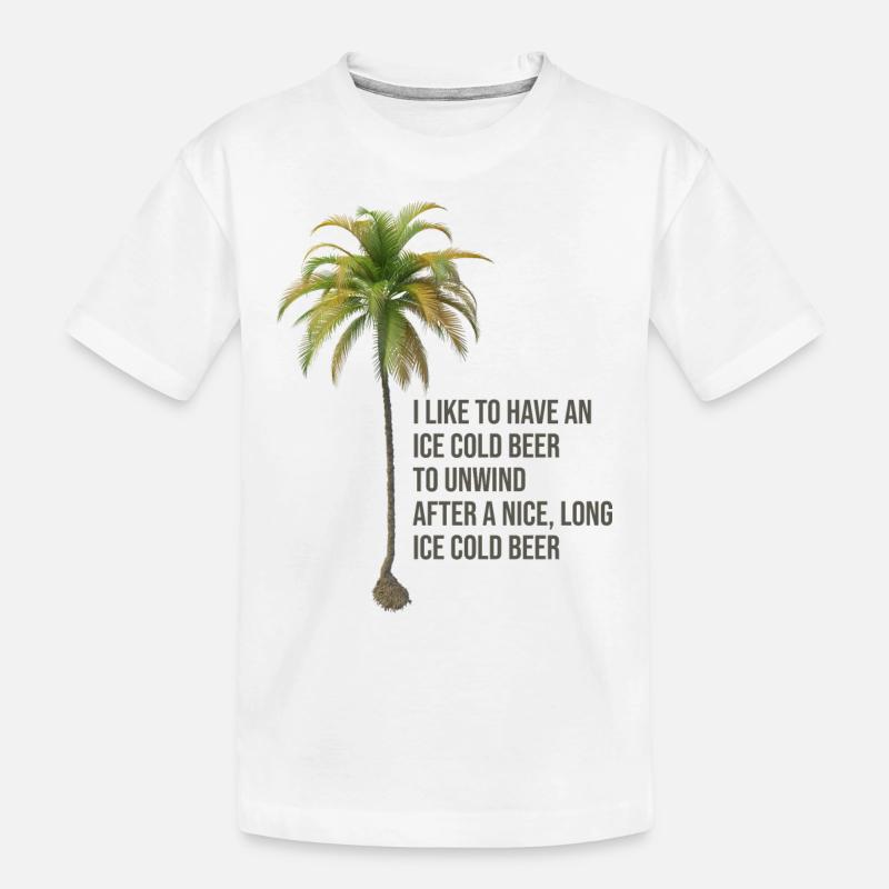 Citation de palmier - T-shirt bio Premium Enfant - blanc