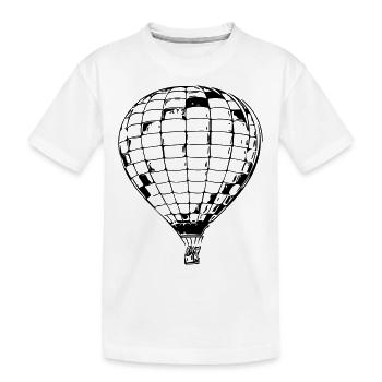 Ballon géométrique à air chaud - T-shirt bio Premium Enfant - blanc - Devant
