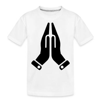 Symbole des mains - T-shirt bio Premium Enfant - blanc - Devant