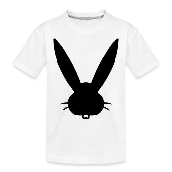 Rabbit Rabbit Rabbit's Head - Kids' Premium Organic T-Shirt - white - Front