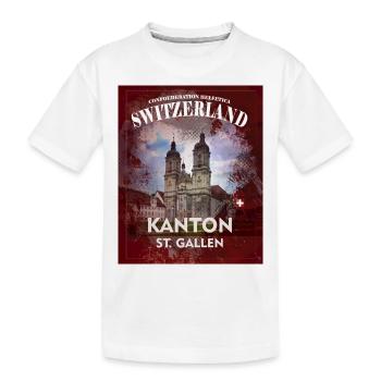 Concevez votre propre T-Shirt Canton Saint-Gall - T-shirt bio Premium Enfant - blanc - Devant