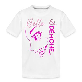 Belle et demone (Pink style) - T-shirt bio Premium Enfant - blanc - Devant