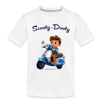 Garçon de scooter - T-shirt bio Premium Enfant - blanc - Devant