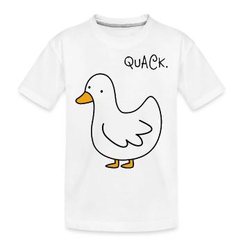 Gans - Kinder Premium Bio T-Shirt - Weiß - Vorne