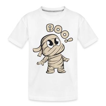 Halloween Süsse Mumie - Kinder Premium Bio T-Shirt - Weiß - Vorne