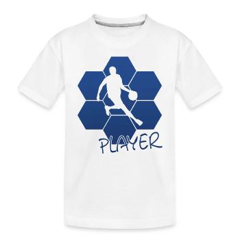 Basketball player streetball - Kinder Premium Bio T-Shirt - Weiß - Vorne