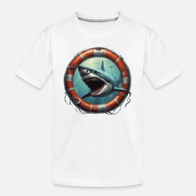 Requin blanc - T-shirt bio Premium Enfant - blanc