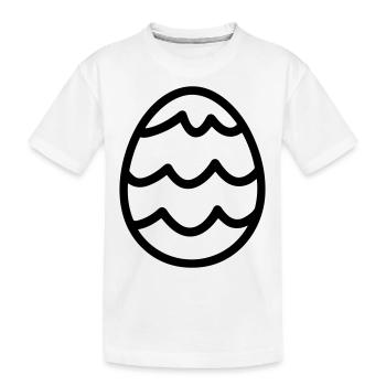 oeuf de paques - T-shirt bio Premium Enfant - blanc - Devant