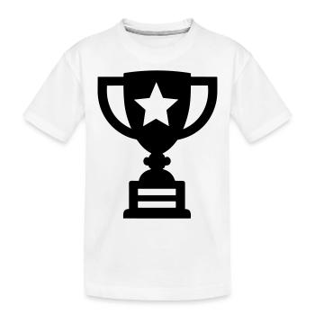 Trophäe - Kinder Premium Bio T-Shirt - Weiß - Vorne
