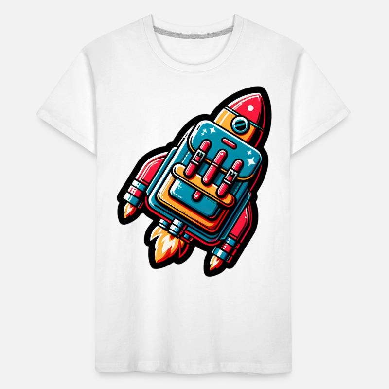 Fusée de début d’école T-shirt bio Premium Enfant