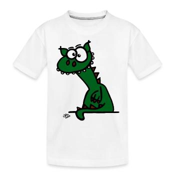 Le dragon - T-shirt bio Premium Enfant - blanc - Devant