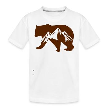 Bear Wildlife Mountains - T-shirt bio Premium Enfant - blanc - Devant