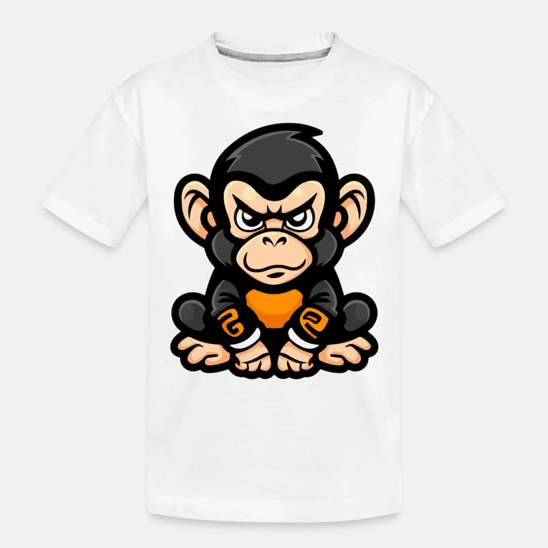 Bande dessinée Singe - T-shirt bio Premium Enfant - blanc