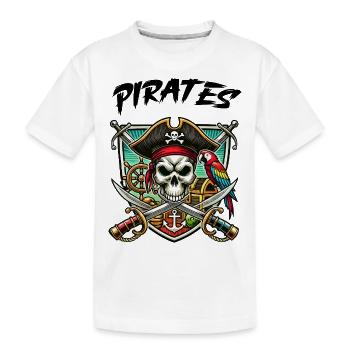 Pirates - T-shirt bio Premium Enfant - blanc - Devant
